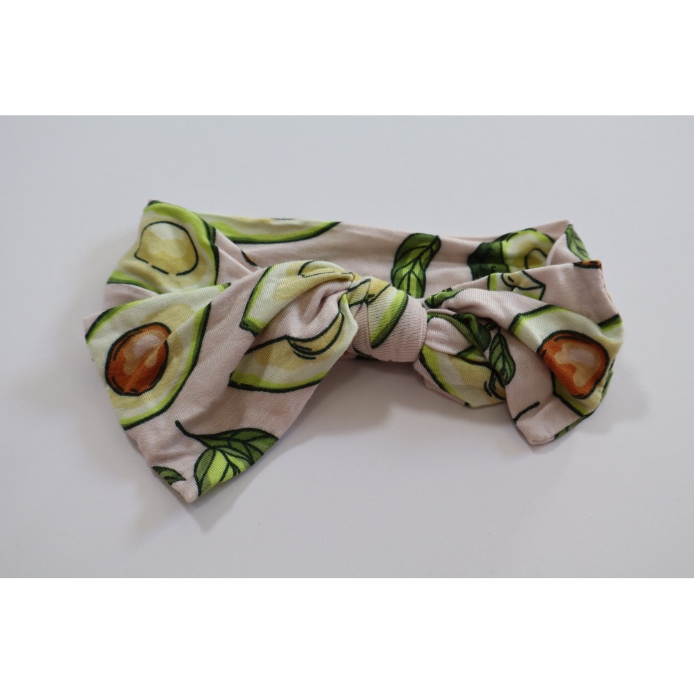 Little Sleepies Pink Avocado Knotted Headband NB-3T